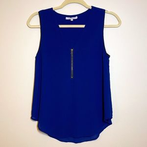 NAKED ZEBRA Sleeveless Blue Top - Small